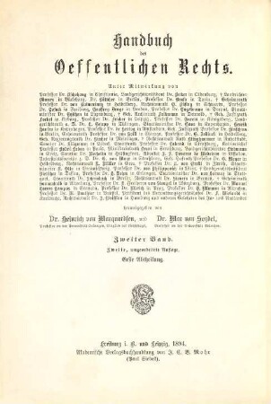 Das Staatsrecht des Deutschen Reiches