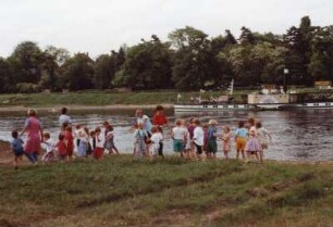 Dresden. An der Elbe, aufgenommen um 1992/1993