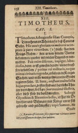 XIII. Timotheus.