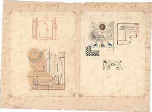 Röhrer, Karl; Dekor- und Ornamententwürfe - Farbige Deckenornamente (Ansichten)