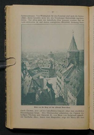 Blick von der Burg auf das Albrecht Dürer-Haus.