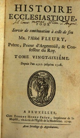 Histoire Ecclesiastique, 26. Depuis l'an 1521. jusqu'en 1528.