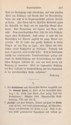 517-520 [Rezension] Hardy, Edmund, Der Buddhismus nach älteren Pâli-Werken
