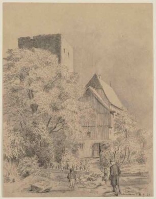 Burg und Bauernhaus in Liebenstein im Ilm-Kreis in Thüringen