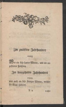 Im dreyzehnten Jahrhundert