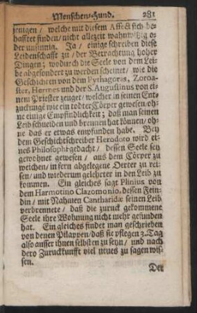 [Ich muß auch etwas melden Von denen Entzuckungen / was sie seyn / und woher sie entspringen - Kapitel verbunden]