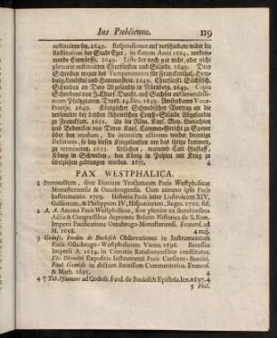 119-137, Pax Westphalica. - Vara ad Ius Publicum Spectantia.