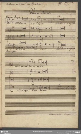 Giovanni Pierluigi da Palestrina: Miserere [Primus chorus]