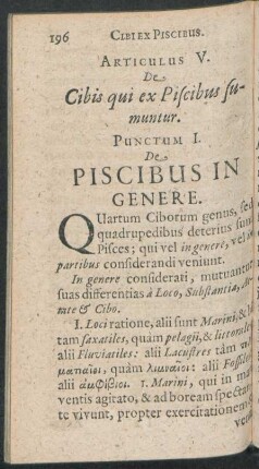 Articulus V. De Cibis qui ex Piscibus sumuntur