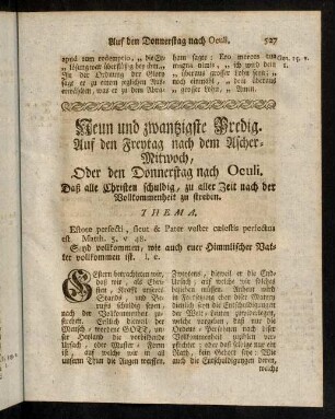 527-545, Neun und zwantzigste Predig.