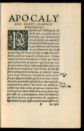 Apocalypsis Beati Ioannis Theologi.