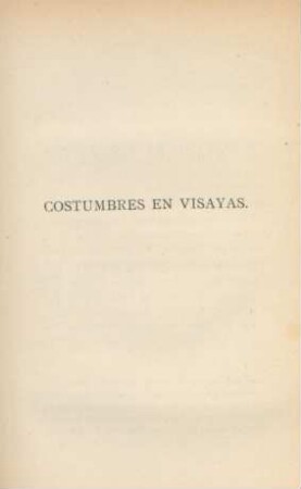 Costumbres en visayas