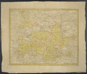 Mappa Geographica exhibens Principatum Brandenburgico Onolsbacensem : una cum finitimis Regionibus Terrisque ; cum Priv. Sac. Caes. Maiest.