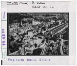 Avallon: Saint-Lazare, Luftbild