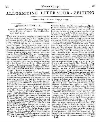 Denis, Michael: Michael Denis ... Nachtrag zu seiner Buchdruckergeschicht Wiens. - Wien : Trattner, 1793