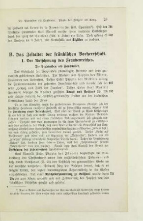 B. Das Zeitalter der fränkischen Vorherrschaft
