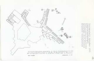 Jugendstrafanstalt, Berlin-Ruhleben (Diplomarbeit bei Bernhard Hermkes): Grundriss Untergeschoss 1:200
