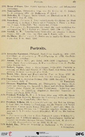 Portraits (Nr. 2370-2404)
