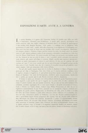 18: Esposizioni d'arte antica a Londra