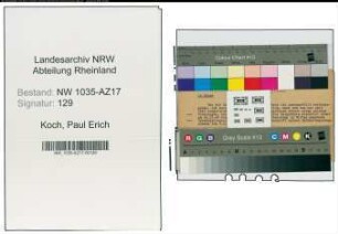 Entnazifizierung Paul Erich Koch , geb. 00.00.0000 ()