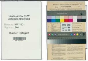 Entnazifizierung Hildegard Huelser, geb. 26.11.1909 (Kindergaertnerin)