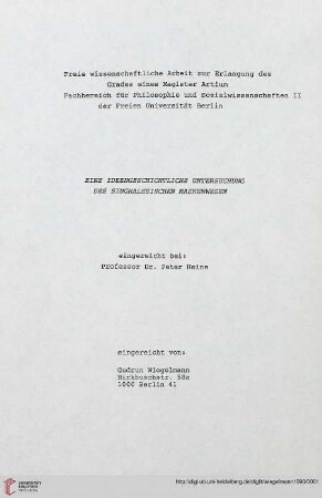 Eine ideengeschichtliche Untersuchung des singhalesischen Maskenwesen