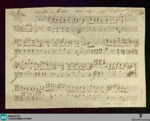 Il re Teodoro in Venezia. Excerpts. Arr - Don Mus.Ms. 646 : cemb; Hob XXIVb: E|b2 RobP 1.66/15