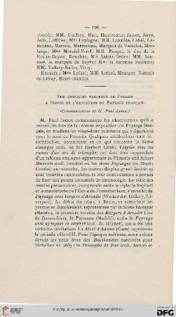 Sur quelques tableaux de Poussin à propos de l'exposition du paysage français