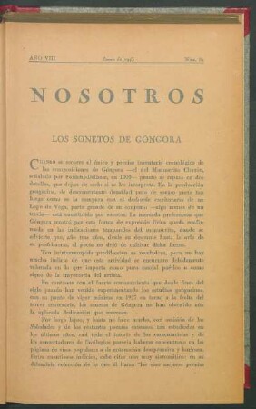 Los sonetos de Góngora