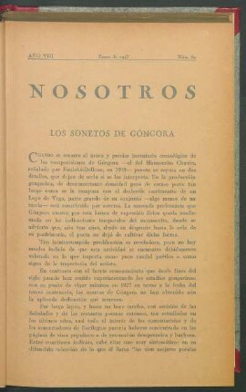 Los sonetos de Góngora