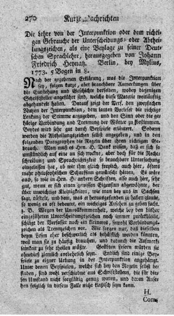 Deutsche Sprache/Interpunktion