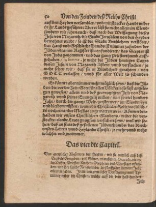 Das vierdte Capitel. Von greulicher Abgötterey der Heyden ...