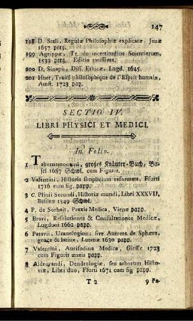 Sectio IV. Libri Physici Et Medici.