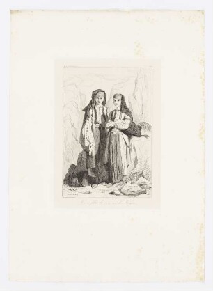 Jeunes filles des environs de Niégus, Blatt 3 der Folge "Montenegro"
