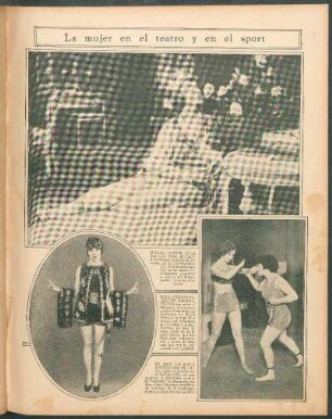 La mujer en el teatro y en el sport [Fotografías]