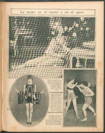 La mujer en el teatro y en el sport [Fotografías]