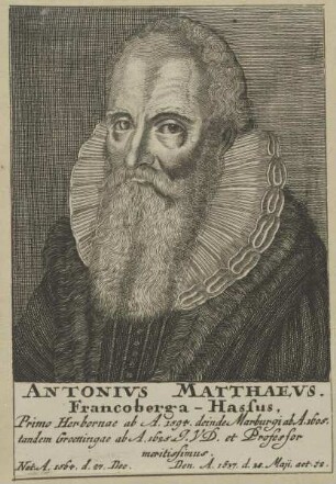 Bildnis des Antonivs Matthaevs