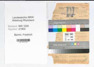 Entnazifizierung Friedrich Bemm, geb. 22.09.1893 (Landgerichtsdirektor)