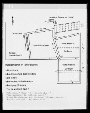 Peñíscola, Burg — Peñíscola, Burg, Papstgemächer im 1. Obergeschoss