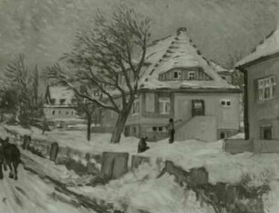 Häuser im Winter