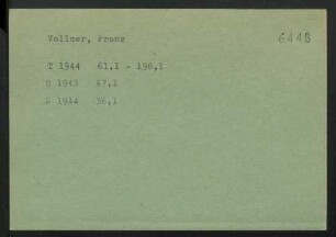 Vollmer, Franz