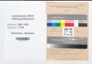 Entnazifizierung Hermann Kuhlmann , geb. 17.01.1914 (Oberwachtmeister)