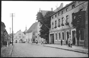 Mühlberg. Hohestraße mit kaiserlichem Postamt