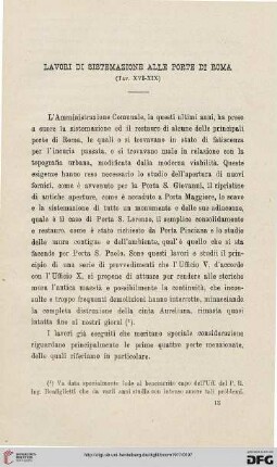 45.1917: Lavori di sistemazione alle porte di Roma