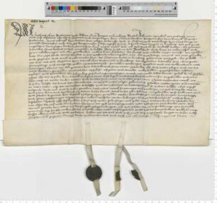 Der Ratsmann Lenhard Elver und sein Bruder, der Bürger Albert Elver urkunden über den Bergfried und Hof zu Ochtmissen.