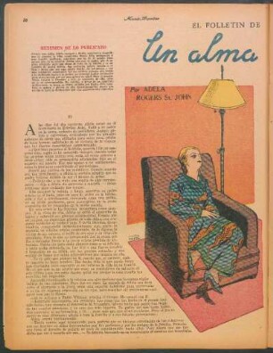 Un alma libre : El folletín de "Mundo Argentino"