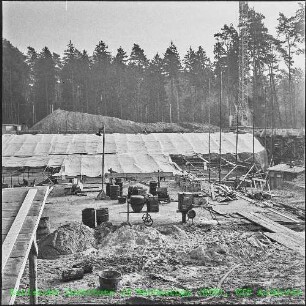 Baustelle des Forschungsreaktors 2 (FR 2)