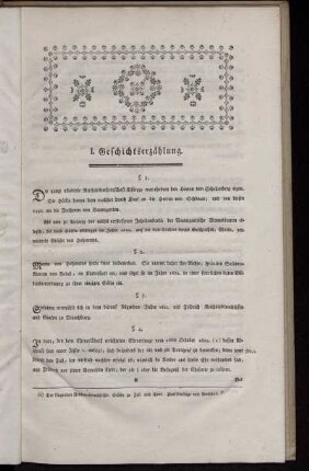 I. Geschichtserzählung.