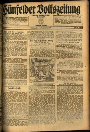 Ausgabe vom Freitag, den 10. September 1920.