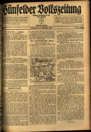 Ausgabe vom Freitag, den 10. September 1920.